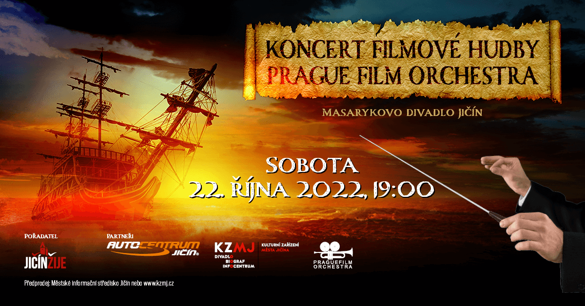Pražský Filmový Orchestr, koncert filmové hudby v Jičíně 2022
