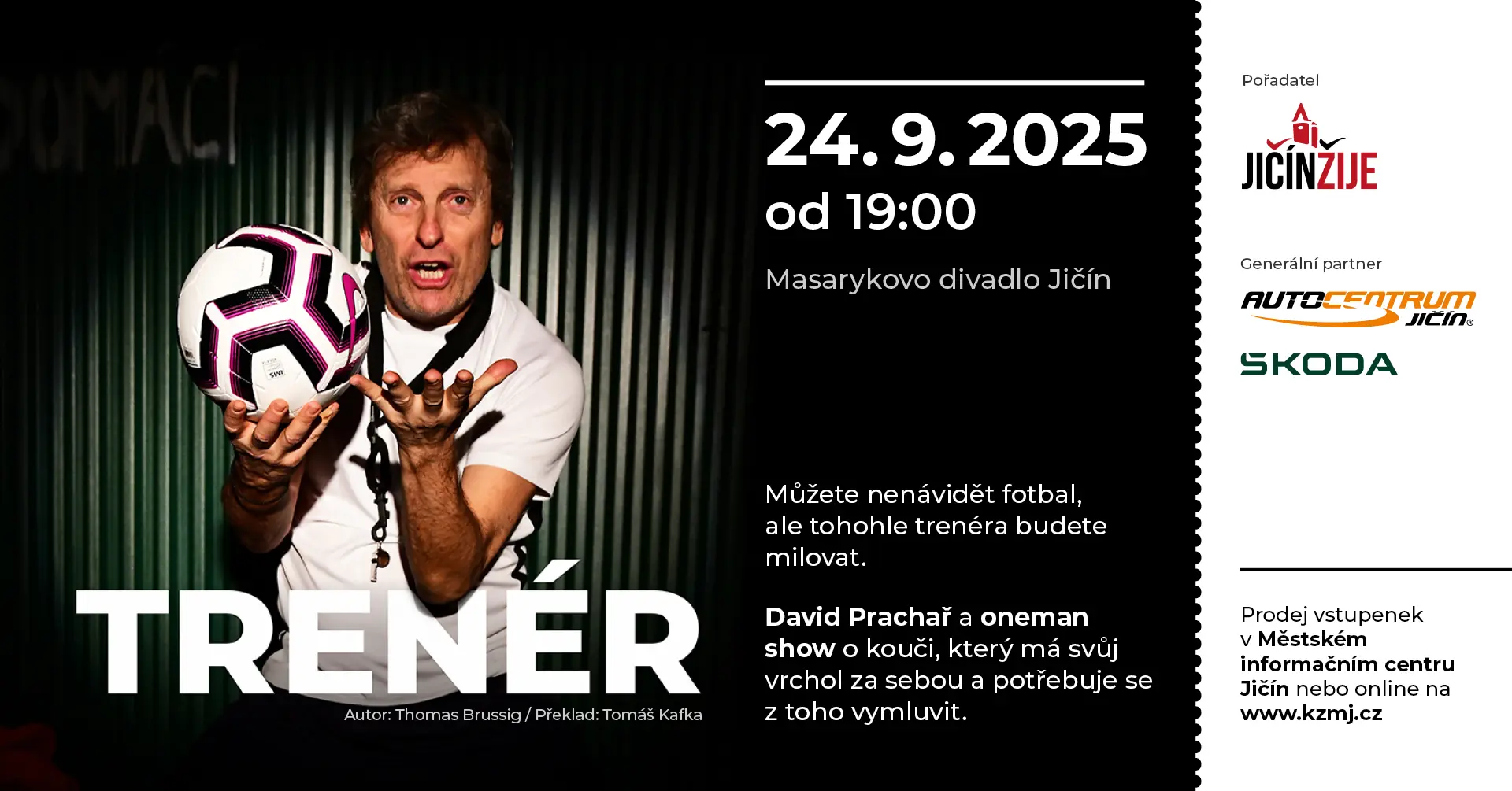 Jičín žije - TRENÉR 2025 (Jičín) - banner na fb
